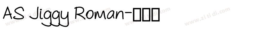 AS Jiggy Roman字体转换